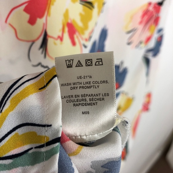 Van Heusen Floral White Short Sleeve Blouse - Picture 8 of 9